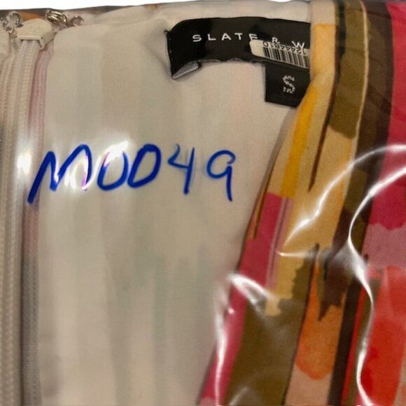 Slate & Willow Women's Striped Elliott Romper Orange Black Green Gold Size Small - Picture 13 of 13